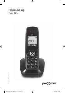 Handleiding Proximus Twist 304 Draadloze telefoon