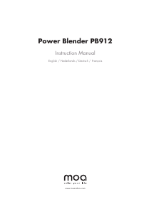 Manual Moa PB912 Blender