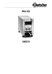 Handleiding Bartscher 100273 Mini-XS Broodrooster
