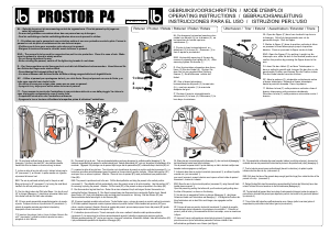 Manual de uso Prostor P4 Sombrilla