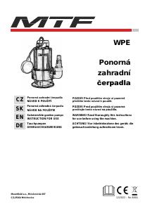 Manuál MTF WPE035R Čerpadlo na vodu