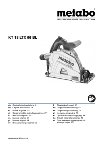 Manual de uso Metabo KT 18 LTX 66 BL Sierra circular