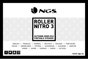 Návod NGS Roller Nitro 3 Reproduktor