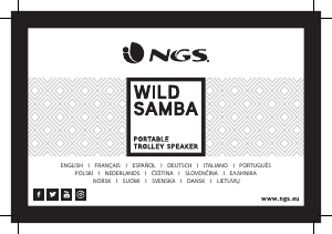 Bedienungsanleitung NGS Wild Samba Lautsprecher