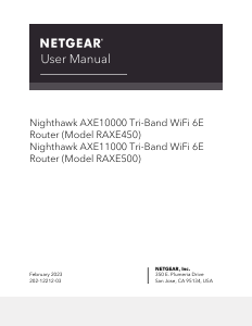 Manual Netgear RAXE500 Router