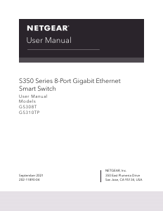 Handleiding Netgear GS308T Switch