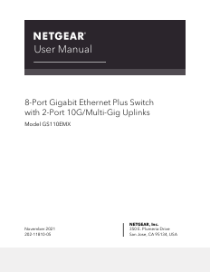 Handleiding Netgear GS110EMX Switch