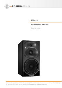 Manual Neumann KH 420 Speaker