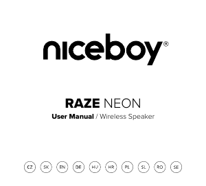 Manuál Niceboy RAZE Neon Reproduktor