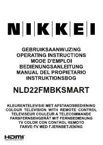 Manual Nikkei NLD22FMBKSMART LED Television