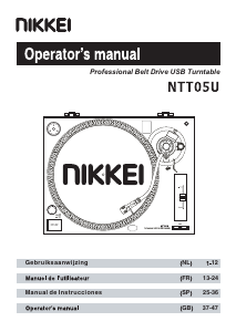 Handleiding Nikkei NTT05U Platenspeler