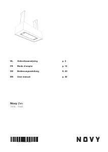 Handleiding Novy 7520 Zen Afzuigkap