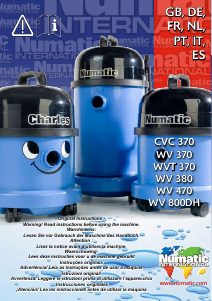 Manual Numatic WVT 370 Vacuum Cleaner