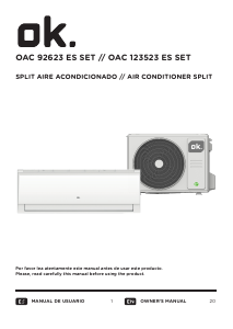 Manual OK OAC 92623 ES SET Air Conditioner