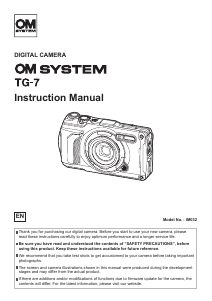 Handleiding OM System TG-7 Digitale camera