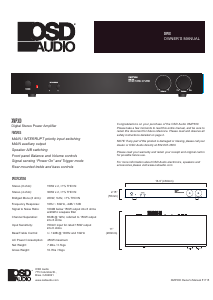 Handleiding OSD Audio XMP300 Versterker