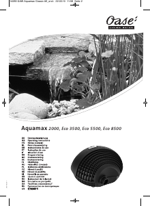 说明书 Oase AquaMax ECO 8500 喷泉泵