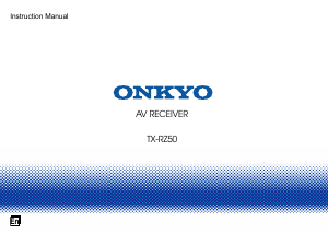 Manual Onkyo TX-RZ50 Receiver