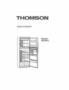 Mode d’emploi Thomson ABS380 Réfrigérateur combiné