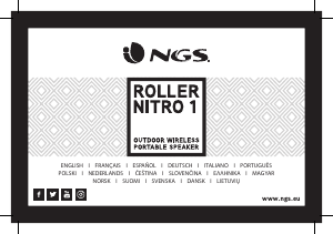 Manuál NGS Roller Nitro 1 Reproduktor