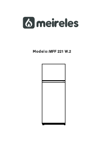 Handleiding Meireles MFF 221 W.2 Koel-vries combinatie