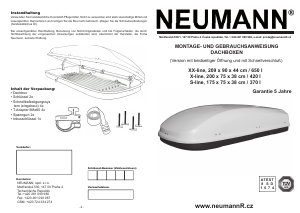 Bedienungsanleitung Neumann X-Line 420L Dachbox
