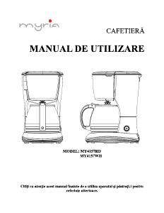 Manual Myria MY4157WH Coffee Machine