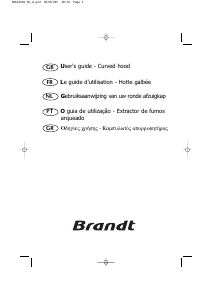Handleiding Brandt AD359WE1 Afzuigkap