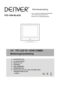 Handleiding Denver TFD-1504 LCD televisie