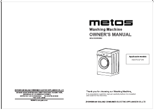 Handleiding Metos MG4160990MU Wasmachine