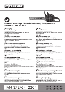 Manual Parkside IAN 373764 Chainsaw