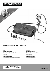 Handleiding Parkside PKZ 180 C3 Compressor