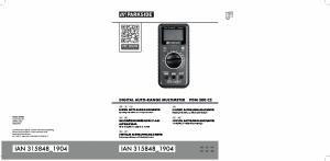 Manual Parkside IAN 315848 Multimeter