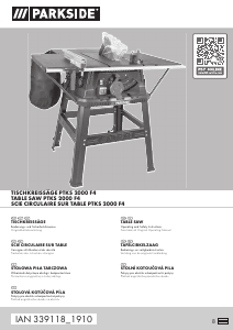 Instrukcja Parkside IAN 339118 Piła stołowa