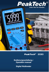 Manual PeakTech 2030 Multimeter