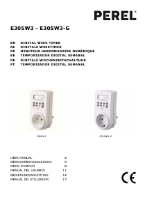 Manual Perel E305W3 Interruptor de tempo