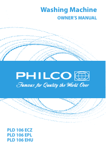 Handleiding Philco PLD 106 ECZ Wasmachine