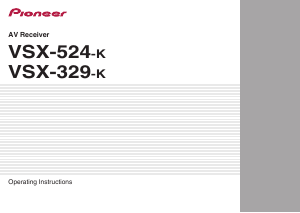 Manual Pioneer VSX-524-K Receiver