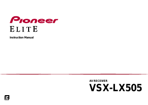 Manual Pioneer VSX-LX505 Receiver