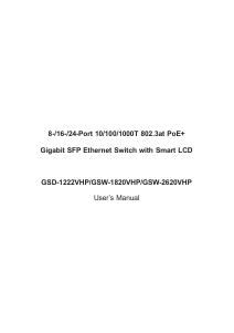 Manual Planet GSW-2620VHP Switch