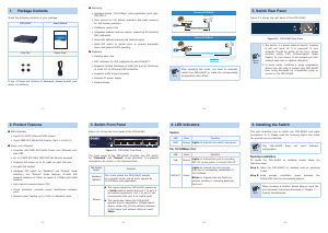 Manual Planet FSD-604HP Switch