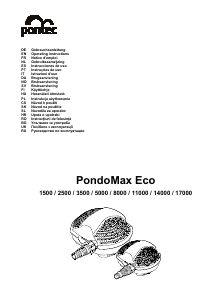 Priročnik Pontec PondoMax Eco 17000 Črpalka za fontano