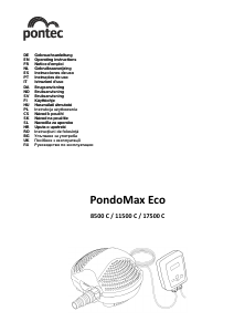 Mode d’emploi Pontec Pondomax Eco 8500 C Pompe de fontaine