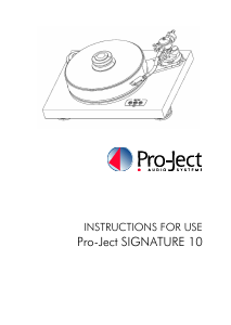 Handleiding Pro-Ject Signature 10 Platenspeler