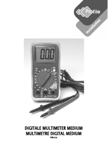 Manual Profile PIN-116 Multimeter
