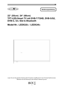 Handleiding Reflexion LEDX24I+ LED televisie
