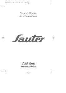 Mode d’emploi Sauter 585DBBI Cuisinière