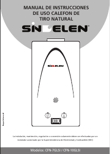 Manual de uso Sindelen CFN-7GLSI Caldera de gas