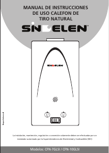 Manual de uso Sindelen CFN-10GLSI Caldera de gas