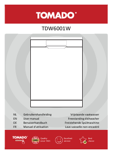 Mode d’emploi Tomado TDW6001W Lave-vaisselle